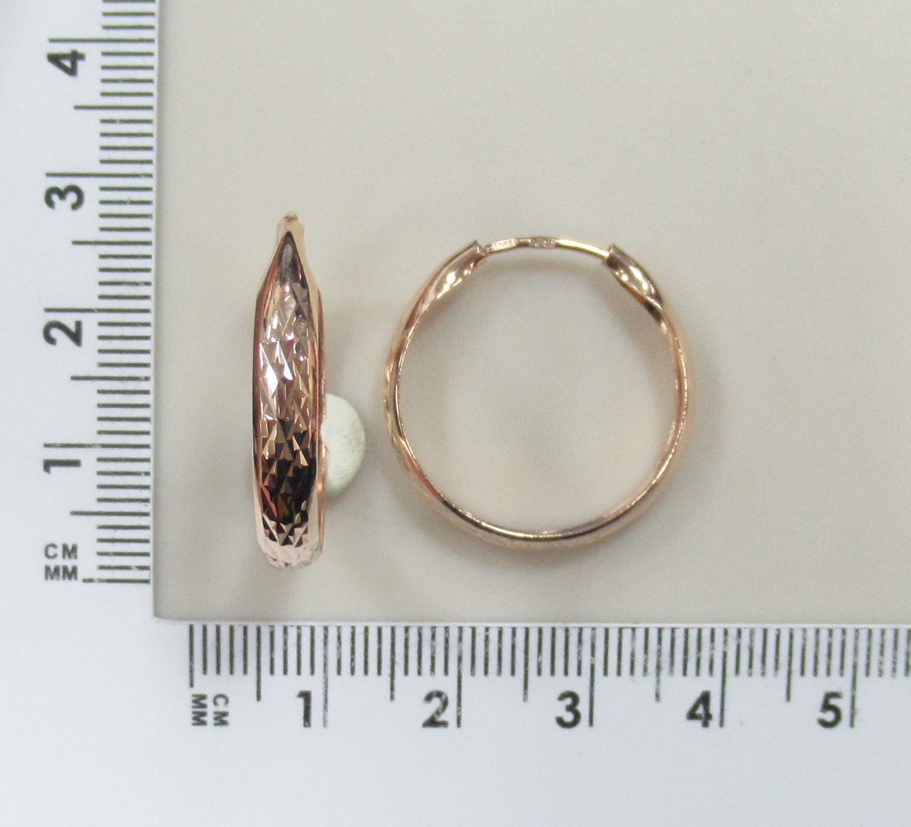 Серьги-конго из золота